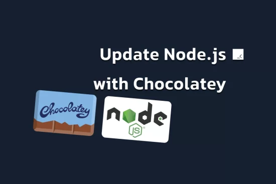 بروزرسانی node با chocolatey