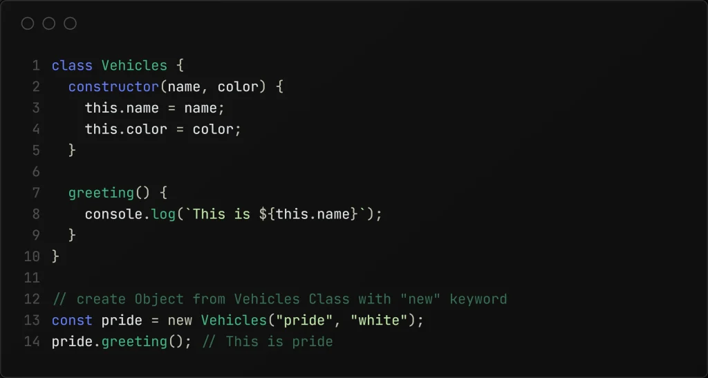 class in oop